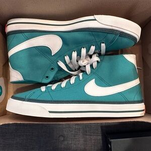 NWT Nike Court Legacy Canvas mid S50 green white streetwear men 8